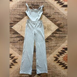 Free People FP Movement Open Back Jumpsuit Light‎ Blue Women's XS